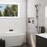 Fienza Kaya Shower and Rail - Matte Black
